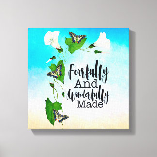 Impressão Em Tela Feliz e Maravilhoso Salmo 139:14