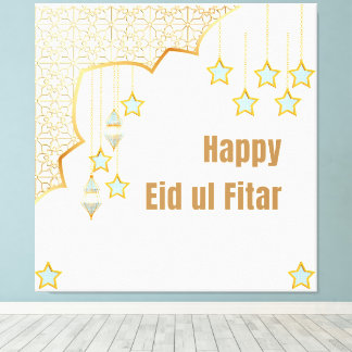 Impressão Em Tela Feliz Eid