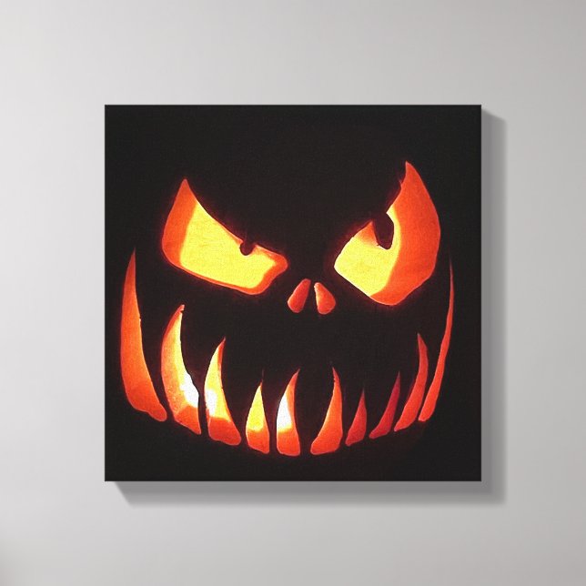 Impressão Em Tela Feliz Halloween Pumpkin (Frente)
