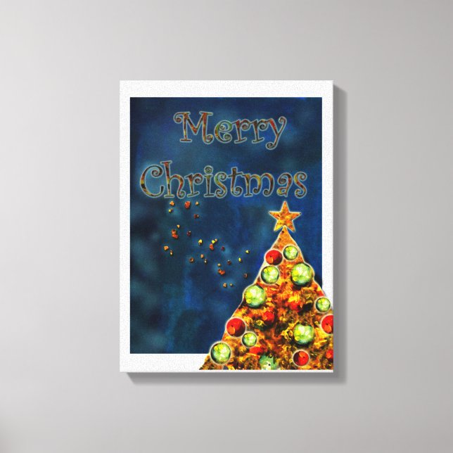 Impressão Em Tela Feliz Natal (Frente)