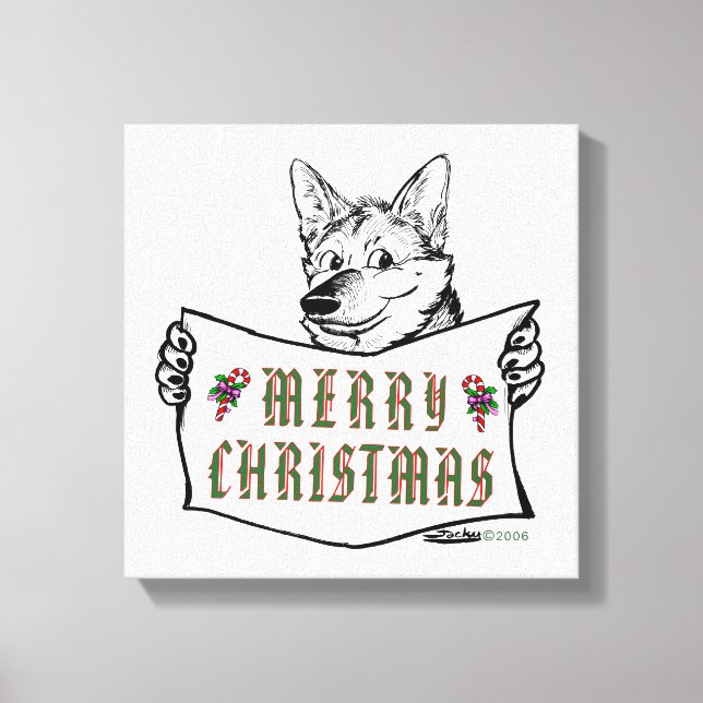 Impressão Em Tela Feliz Natal! (Frente)