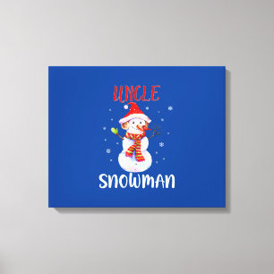 Impressão Em Tela Feliz Natal 2020 Tio Snowman Em Mask Pajama