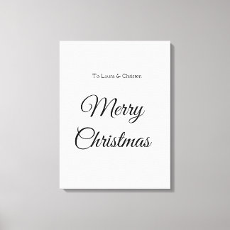 Impressão Em Tela Feliz Natal adicionar nome texto presente personal