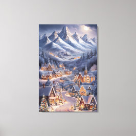 Impressão Em Tela Feliz Natal Cartão de Boas Festas Winter Wonderlan