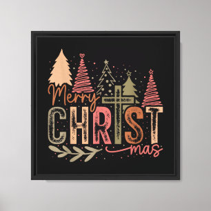 Impressão Em Tela Feliz Natal Cristmas Fé Cristã Jesus C