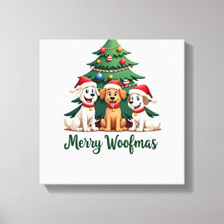 Impressão Em Tela Feliz Woofmas (2)