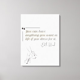 Impressão Em Tela Feminina Moderna Minimalista Elegante