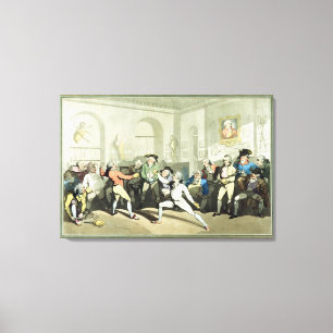 Impressão Em Tela Fencing Academia do Sr. H Angelo, gravada por