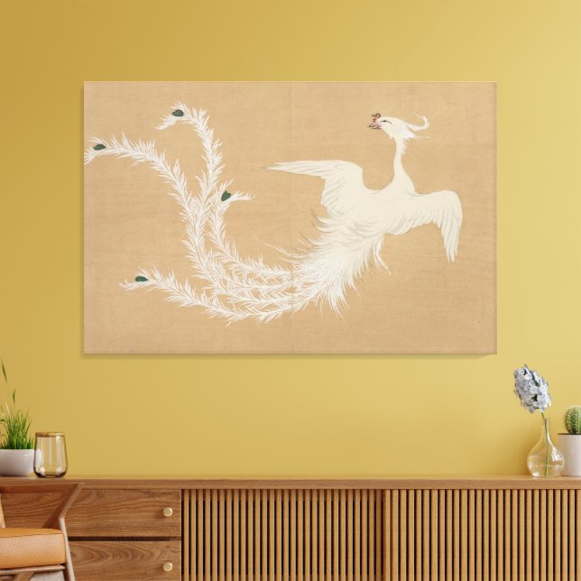 Impressão Em Tela Fenix Branco  (Insitu(Sala de estar))