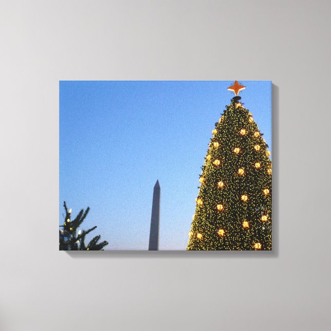 Impressão Em Tela Feriado das Árvores de Natal II em DC (Frente)