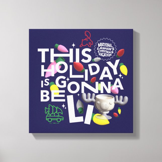 Impressão Em Tela Férias de Natal | Este Feriado Estará Fora (Frente)