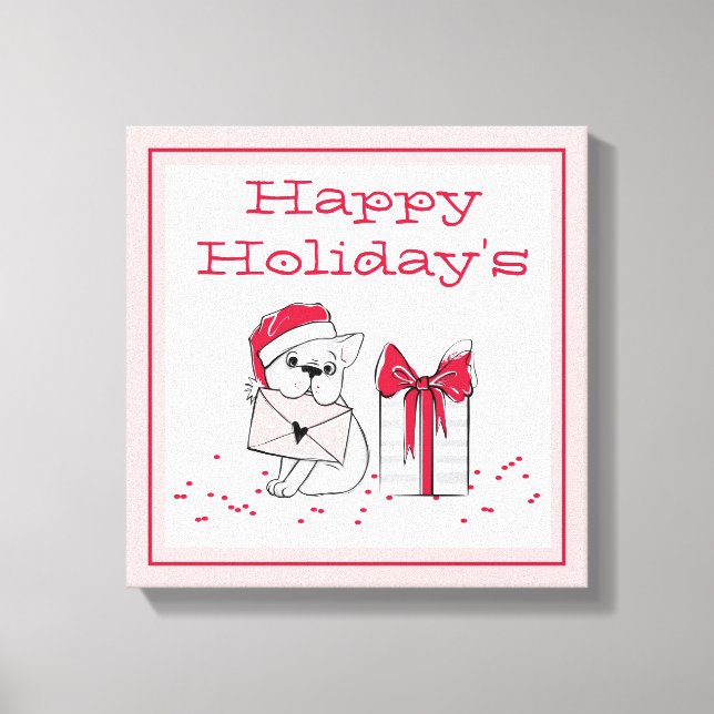 Impressão Em Tela Férias Felizes (Frente)