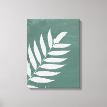 "Fern in Stillness" — Uma Folha de Fern Branca Min