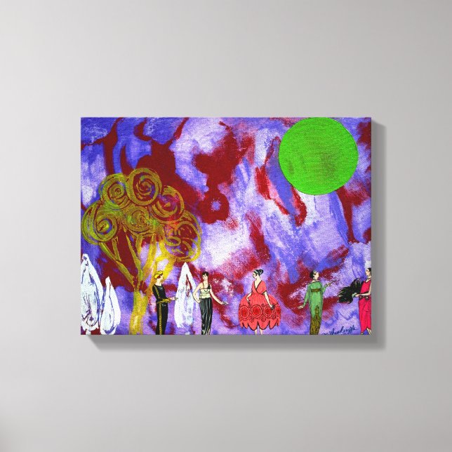 Impressão Em Tela Festa do Jardim da Lua de Infanta, de Michael Moff (Frente)