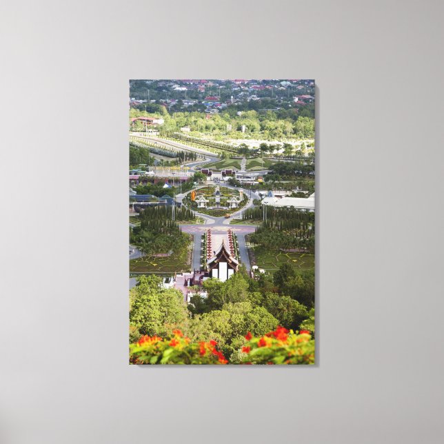 Impressão Em Tela Festival da Flor Ratchaphruek (Frente)