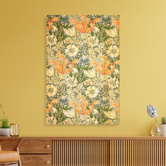 Impressão Em Tela Festival de Flores William Morris Spring Compton (Insitu(Sala de estar))