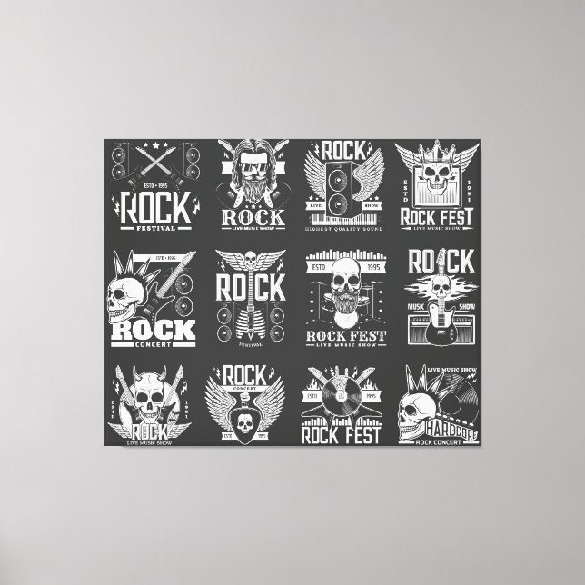 Impressão Em Tela Festival de música (Frente)