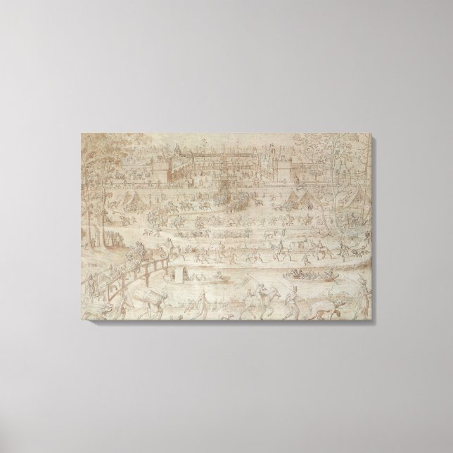 Impressão Em Tela Festival no Chateau d'Anet (Frente)