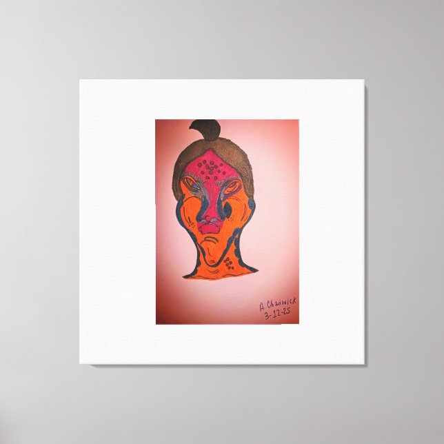 Impressão Em Tela Ficção científica multicolor (Frente)