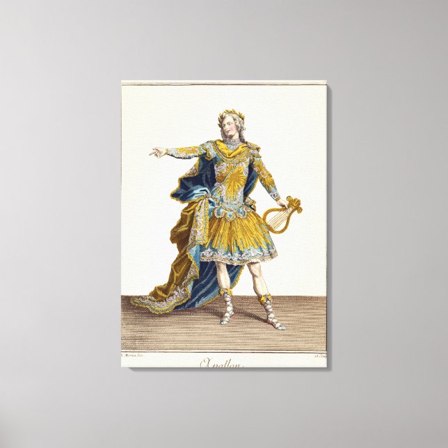 Impressão Em Tela Figurino para Apolo na ópera "Phaethon", engrave (Frente)