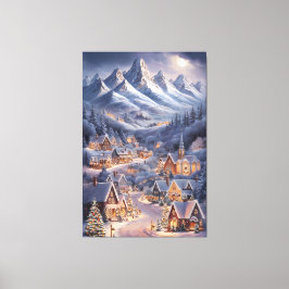 Impressão Em Tela Fijne Kerstfeest Winter Wonderland Greeting Card