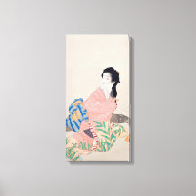 Filha Miyuki (Elegante moça Japonesa, Arte Asiátic