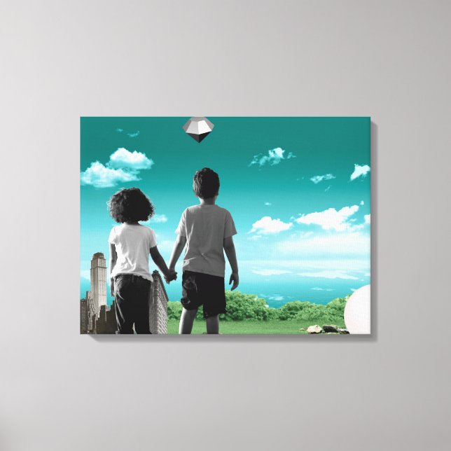 Impressão Em Tela Filhos do futuro (Frente)