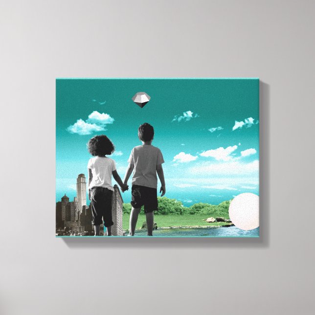 Impressão Em Tela Filhos do futuro (Frente)