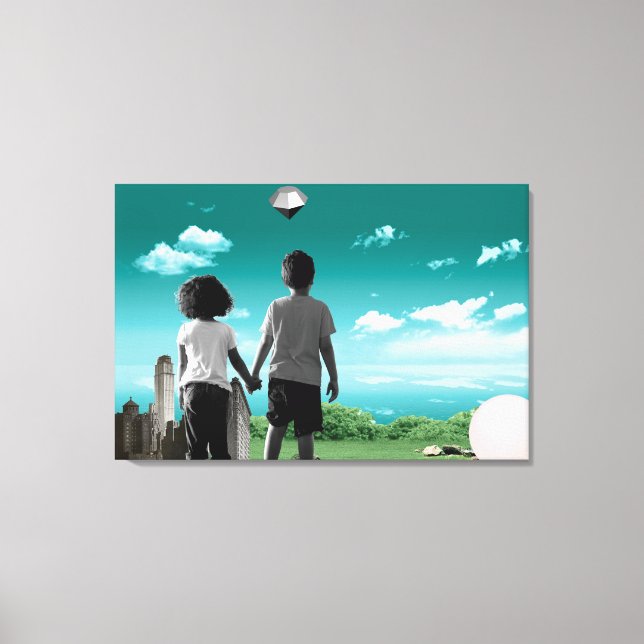 Impressão Em Tela Filhos do futuro (Frente)