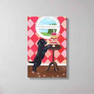 Impressão Em Tela Filhote de cachorro de Labrador e trabalhos de