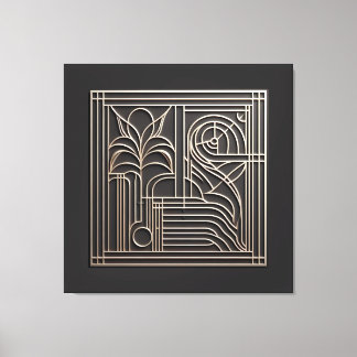 Impressão Em Tela Filigree Nature Lines