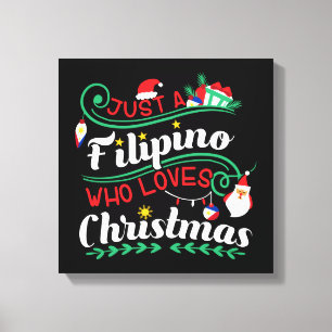 Impressão Em Tela Filipinas - Filipino que ama o Natal