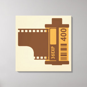 Impressão Em Tela filme da câmera de 35mm SLR