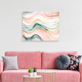 Impressão Em Tela Filmy Pastel Ágata