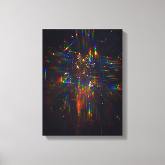 Impressão Em Tela Fireworks through 3D Glasses 2