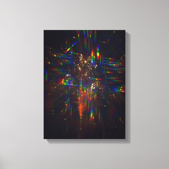 Impressão Em Tela Fireworks through 3D Glasses 2 (Frente)