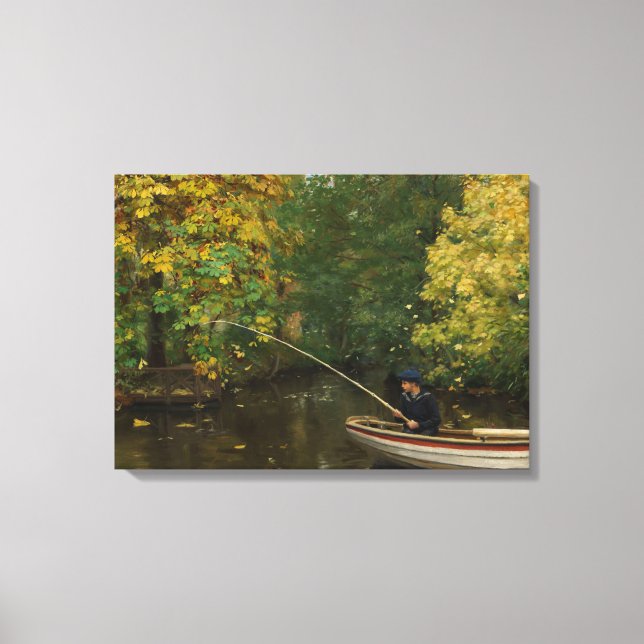 Impressão Em Tela Fisheries Boy (por Hans Andersen Brendekilde) (Frente)