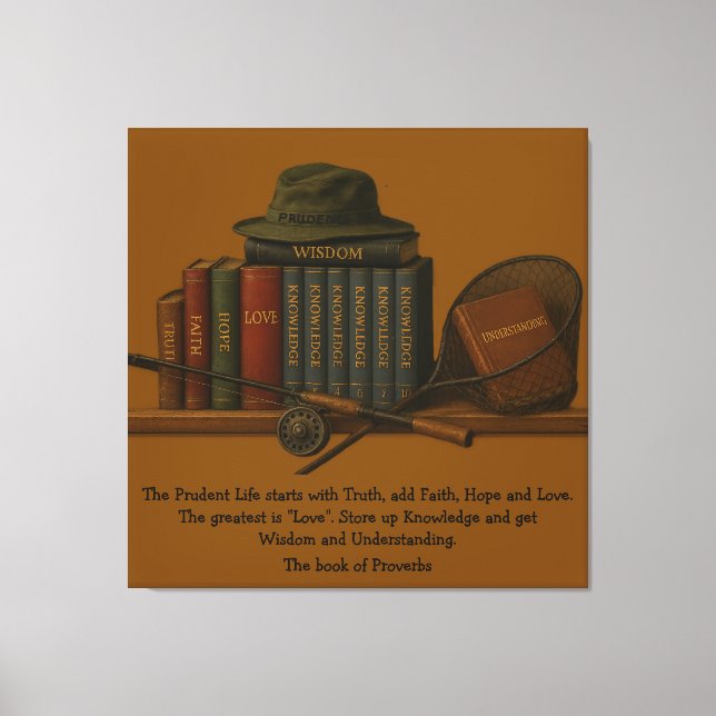 Impressão Em Tela Fishing for Understanding  (Frente)