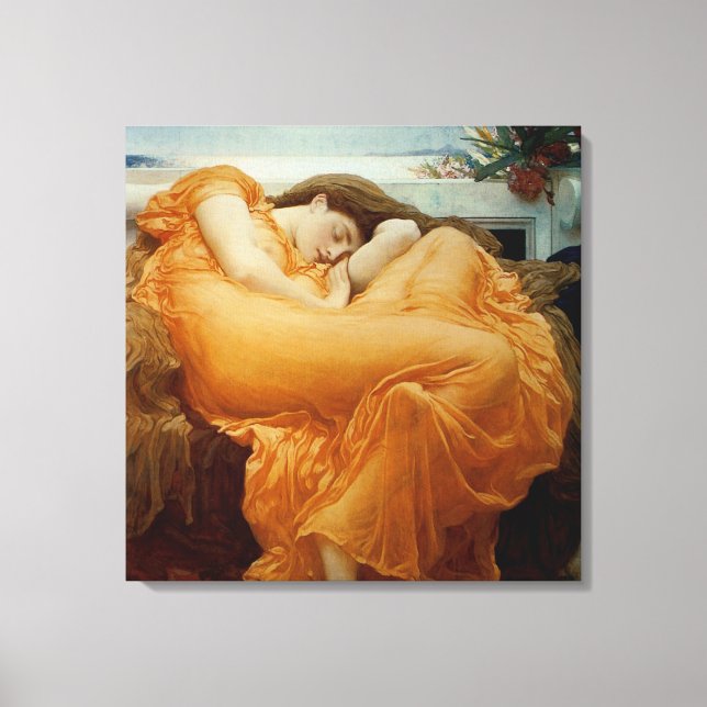 Impressão Em Tela Flaming June (Frente)