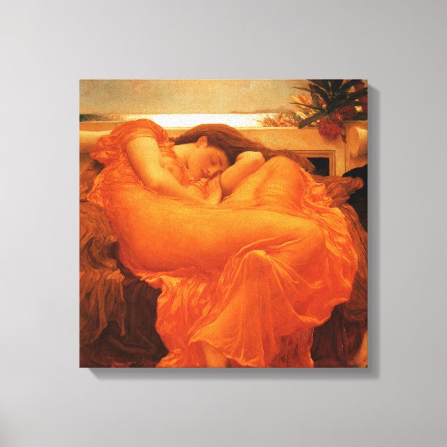 Impressão Em Tela Flaming June Frederic Leighton Fine Art (Frente)