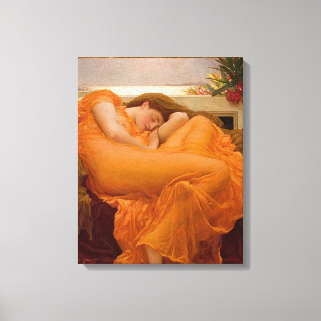 Impressão Em Tela Flaming June - Frederic Lord Leighton (Frente)