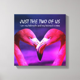 Impressão Em Tela Flamingo | Amor | SÓ NÓS DOIS | Cristão