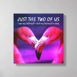 Impressão Em Tela Flamingo | Amor | SÓ NÓS DOIS | Cristão