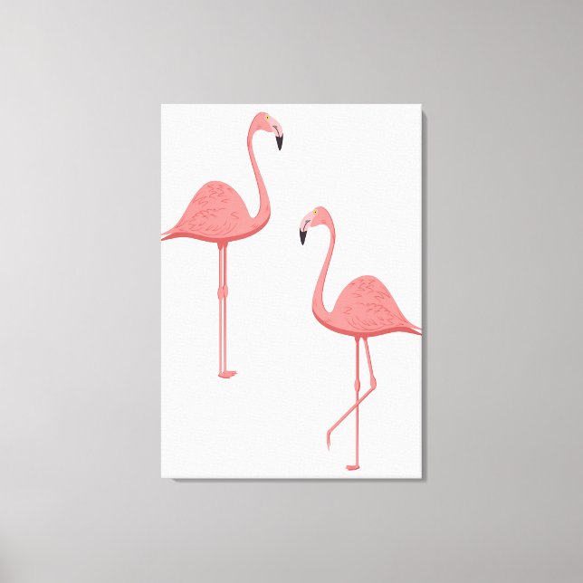 Impressão Em Tela Flamingo Trabalho de arte Wall Art Creative Design (Frente)