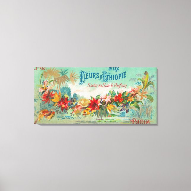 Impressão Em Tela Fleurs D Etiópia Soap Label Paris, França (Frente)