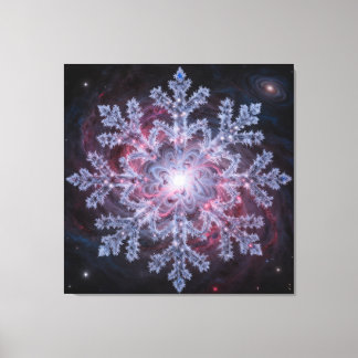 Impressão Em Tela Floco de Neve Nebulosa Cósmica
