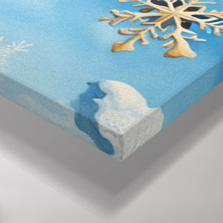 Impressão Em Tela Flocos de neve