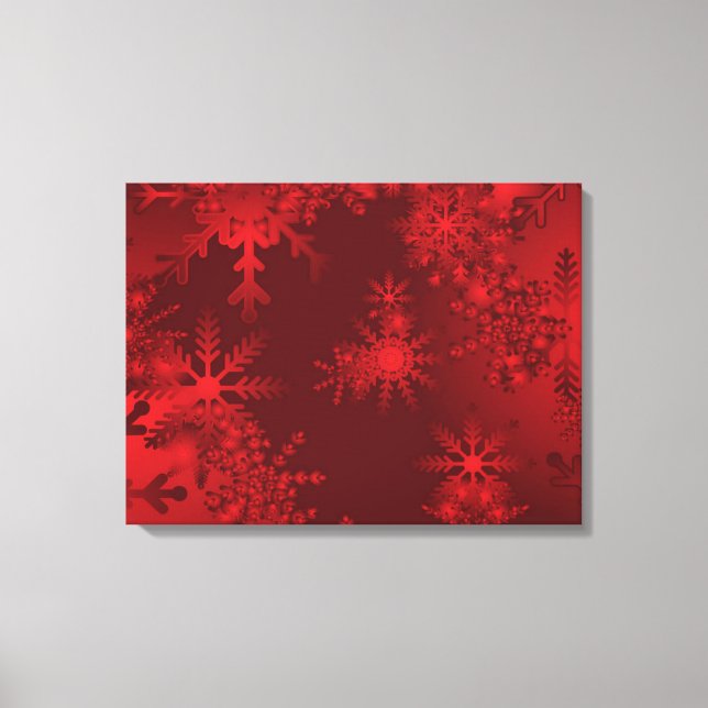 Impressão Em Tela Flocos de neve/Canvas (Frente)