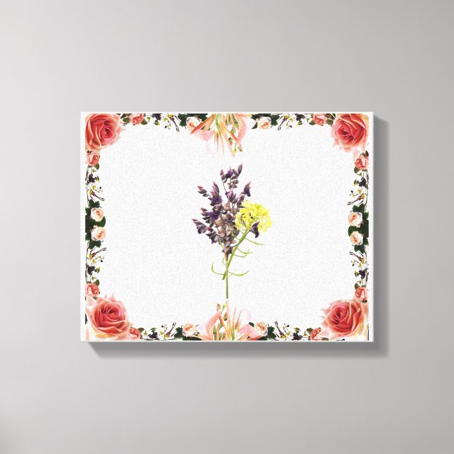 Impressão Em Tela Flor (Frente)