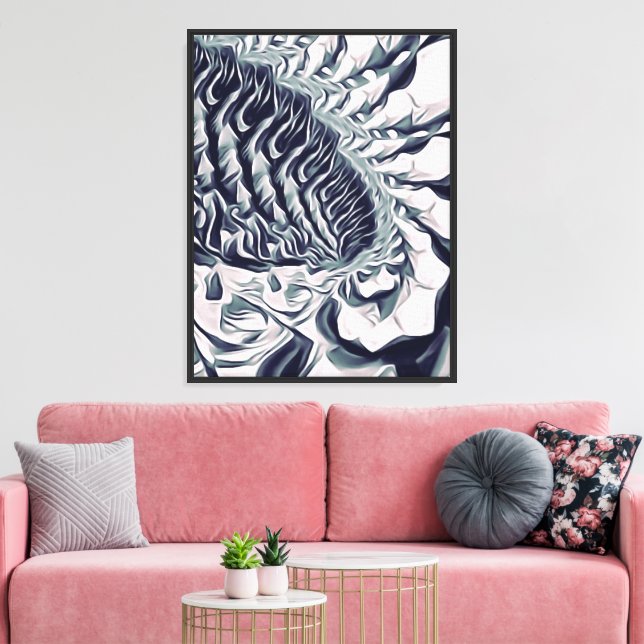 Impressão Em Tela flor abstrata (Insitu(Sala de estar))